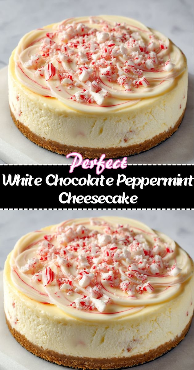 White Chocolate Peppermint Cheesecake 2 White Chocolate Peppermint Cheesecake
