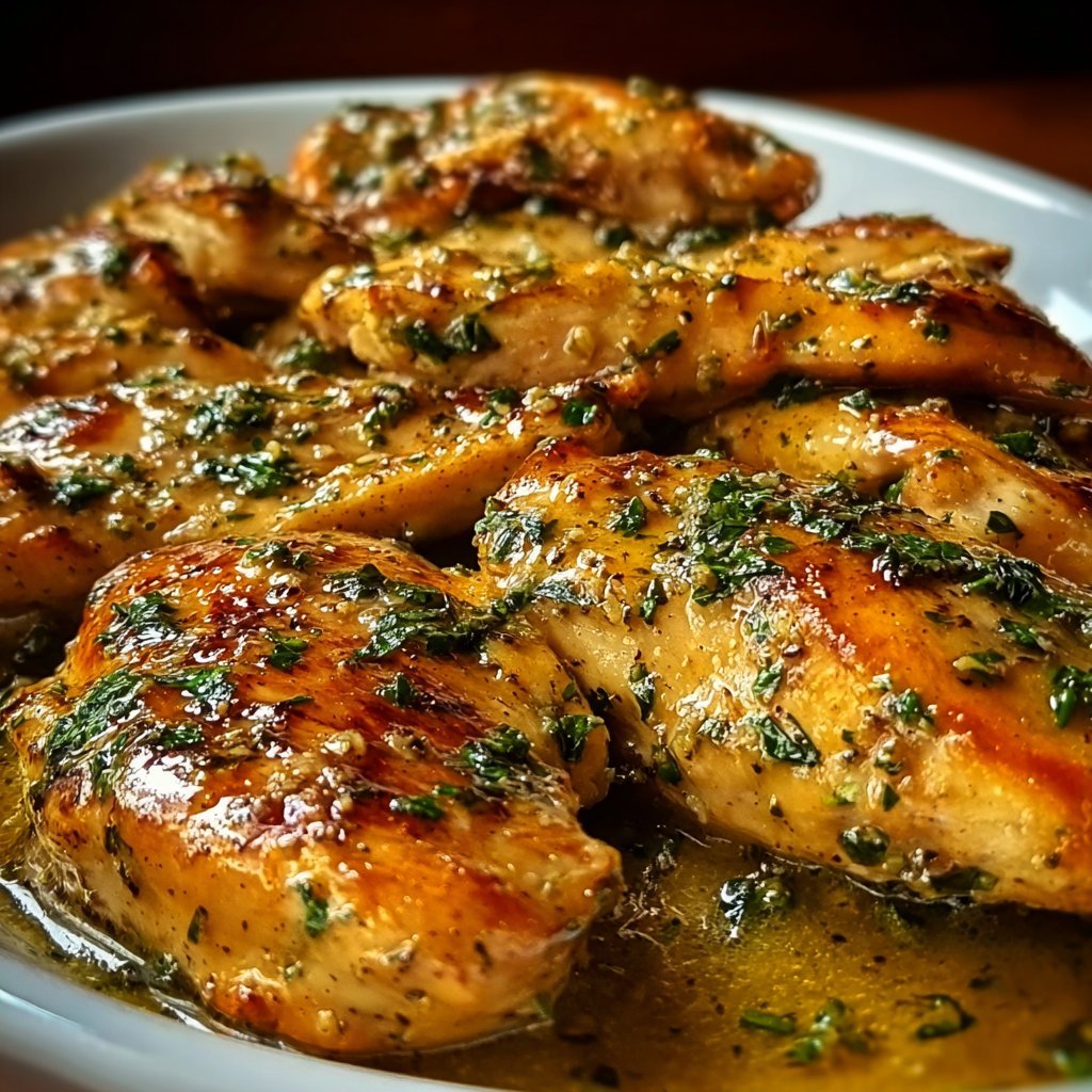 Texas Roadhouse Style Garlic Butter Chicken Skillet
