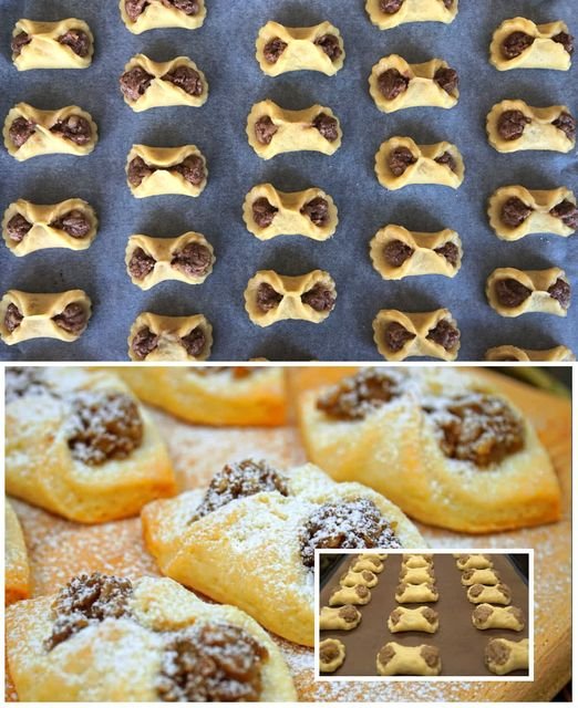 Omas Nusstaschen mit Saure Sahne