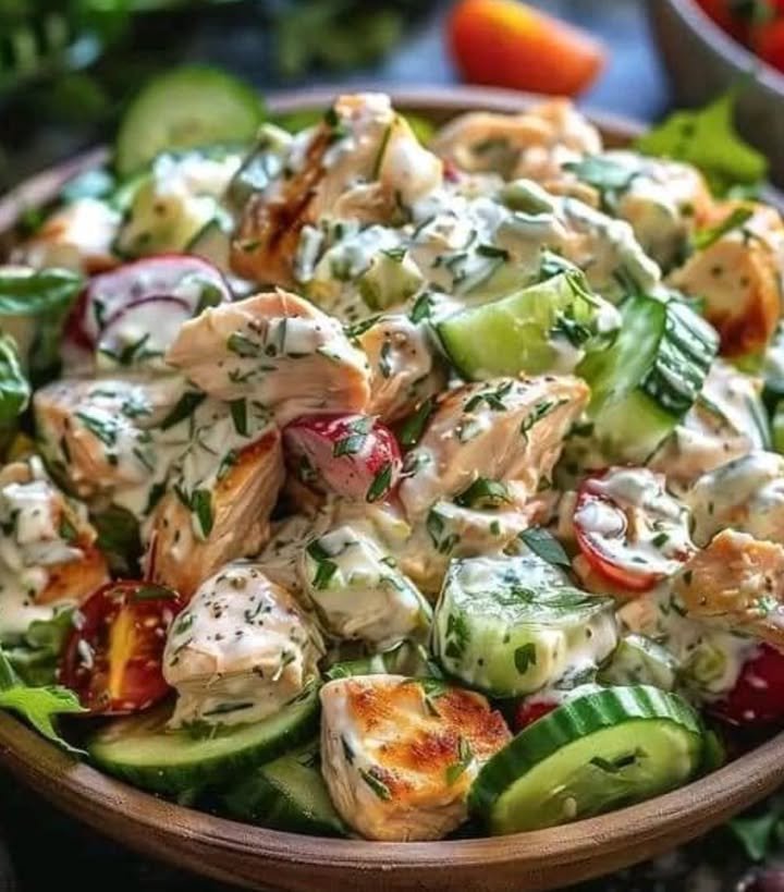 Griechisches Hähnchen mit Tzatziki