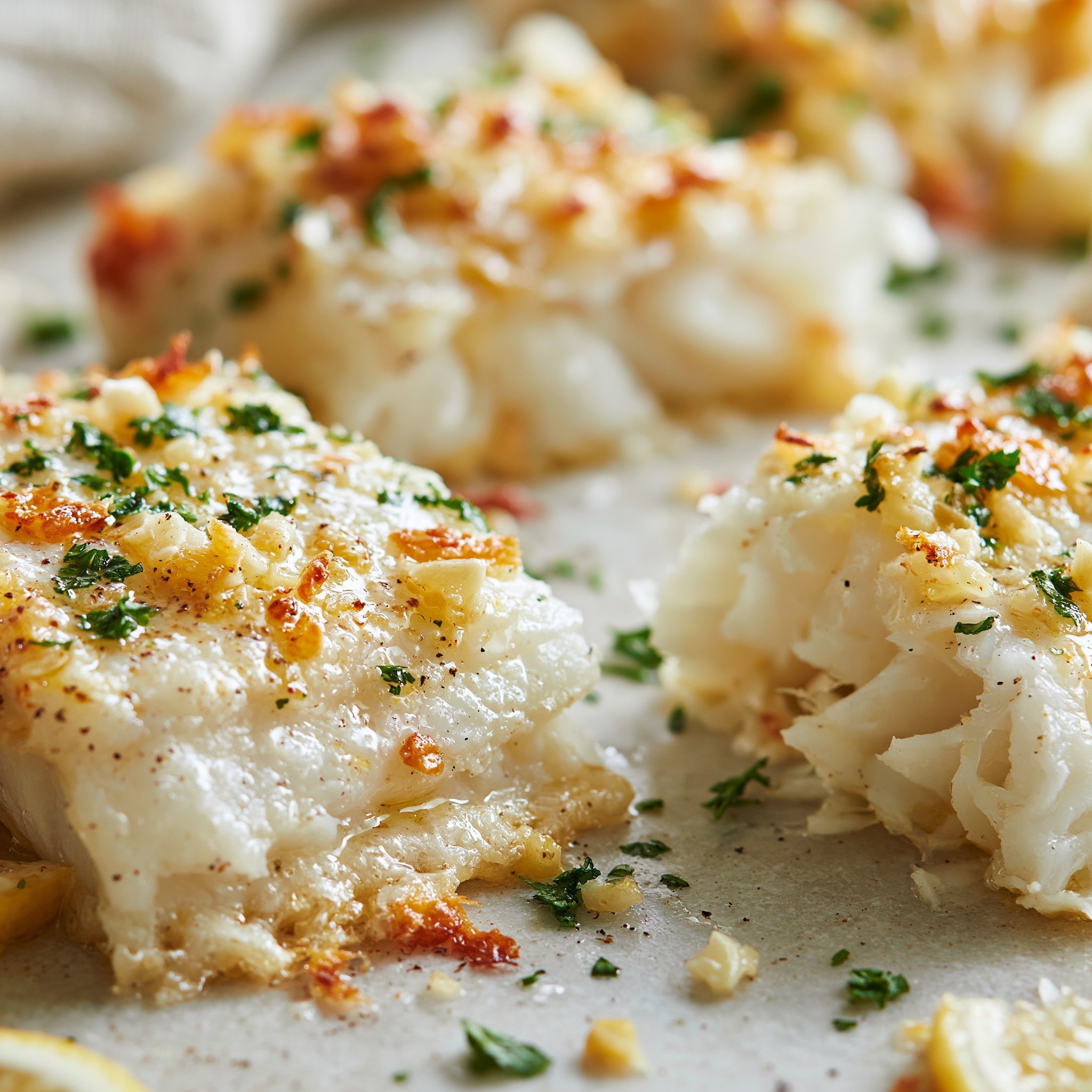 15-Minute Air Fryer Quick Garlic Butter Baked Cod Fillets