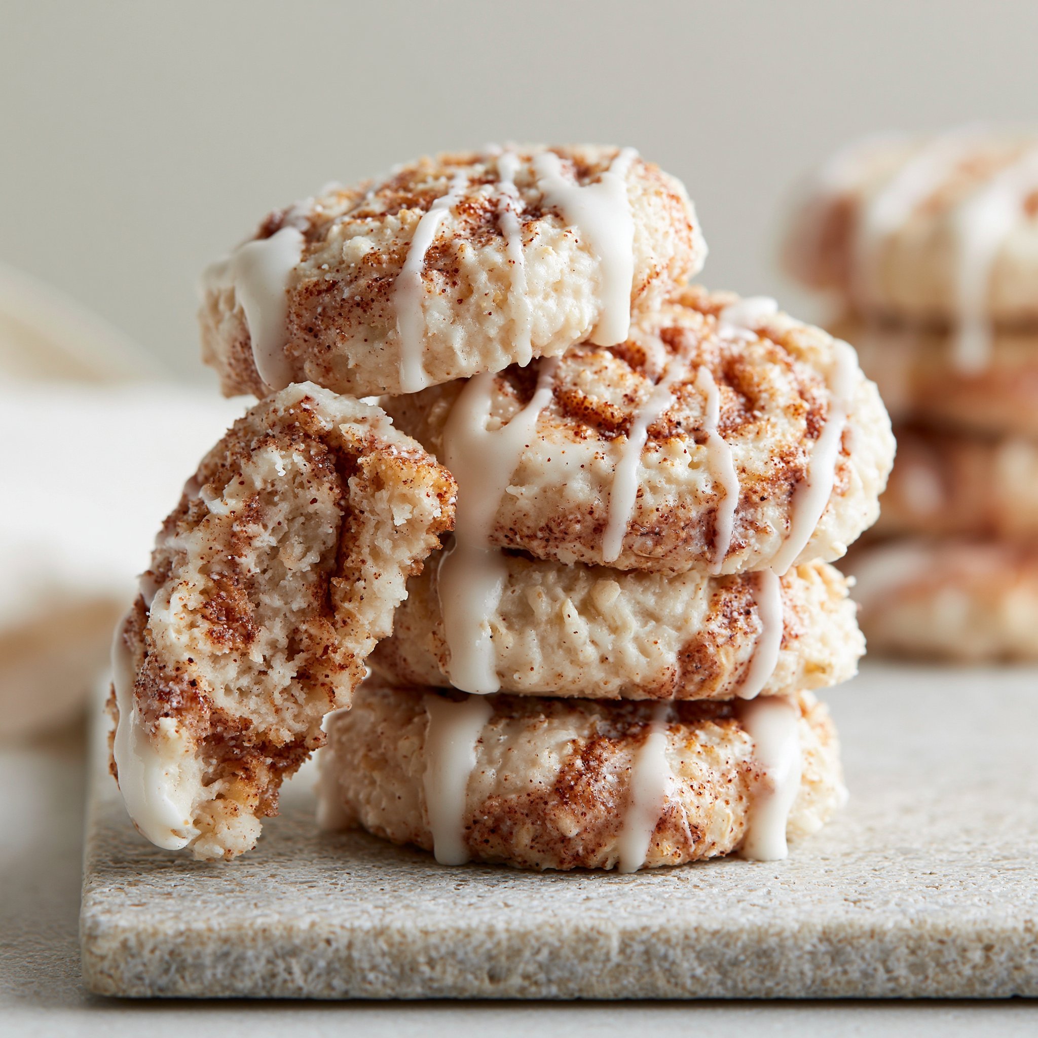 No Bake Cinnamon Roll Cookies