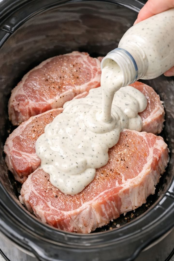 Slow Cooker Ranch Pork Chops
