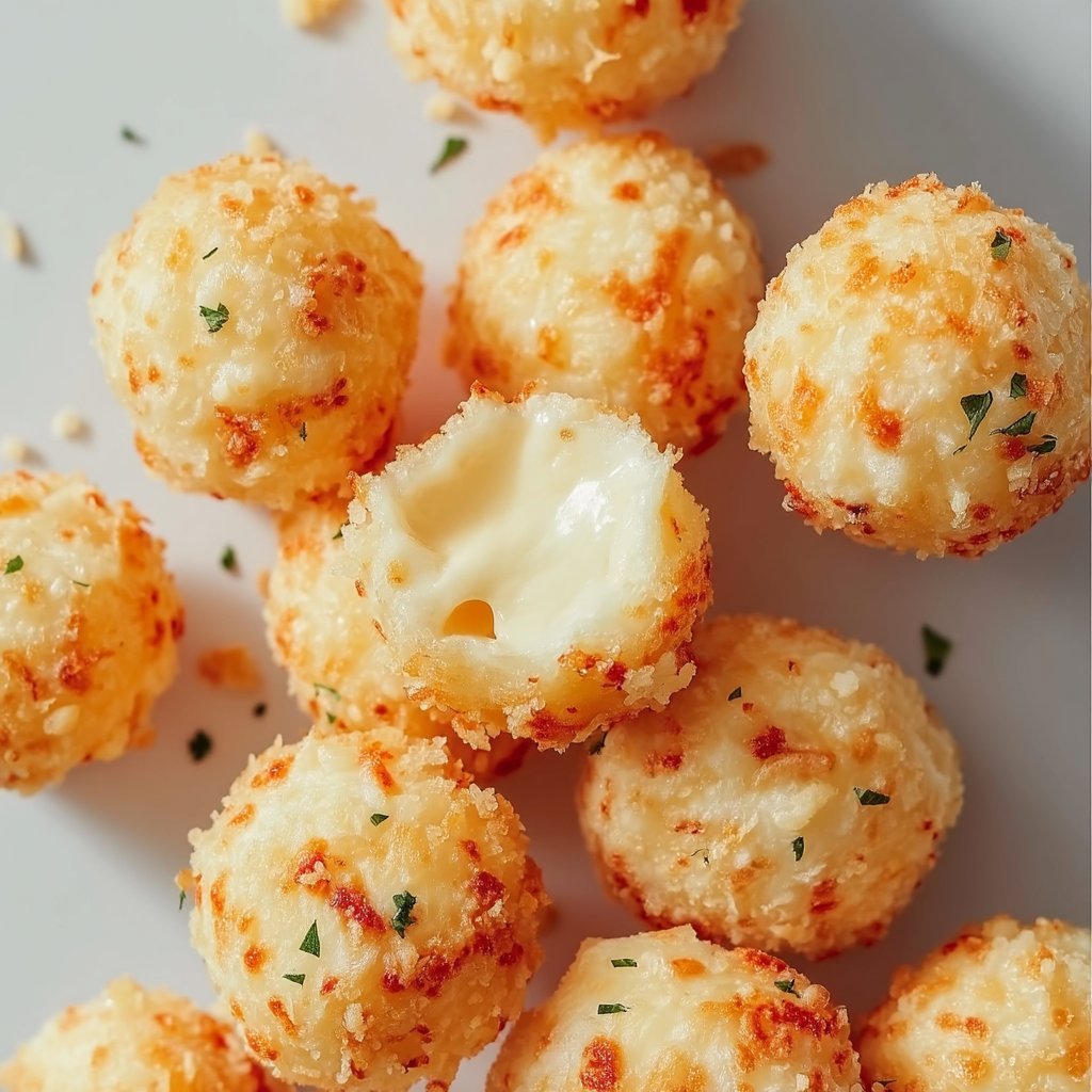 Käse Bissen aus der Heißluftfritteuse