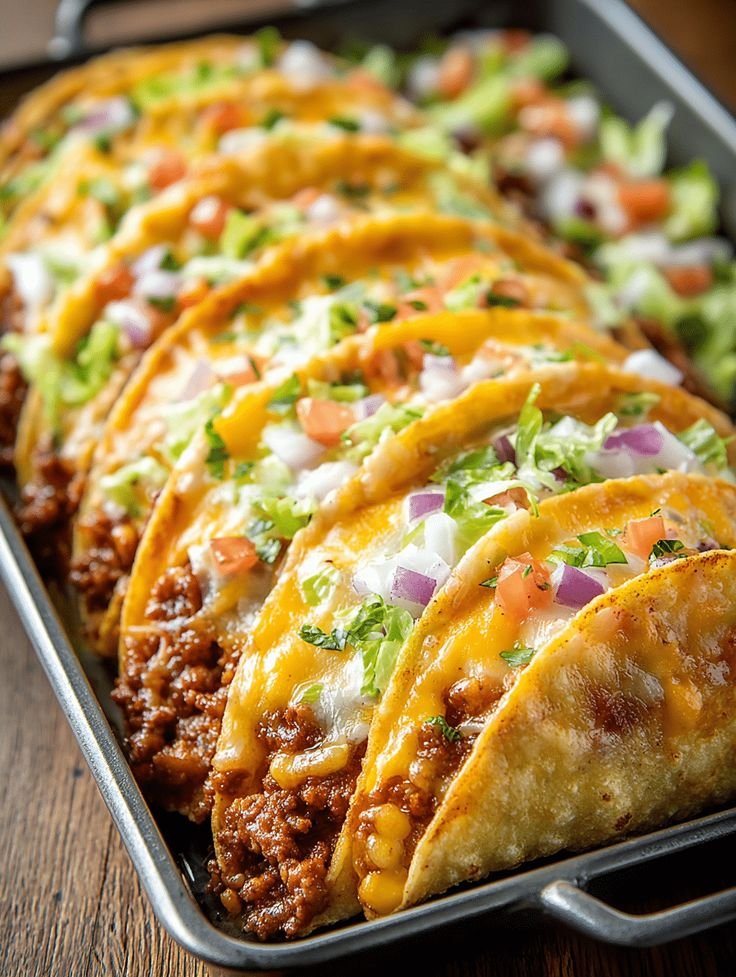 Oven-Baked Cheesy Tacos (Crispy & Loaded) You'll Love