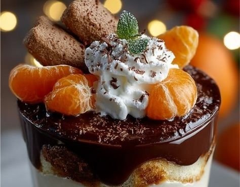 Tiramisu au Chocolat et Clémentine de Noël