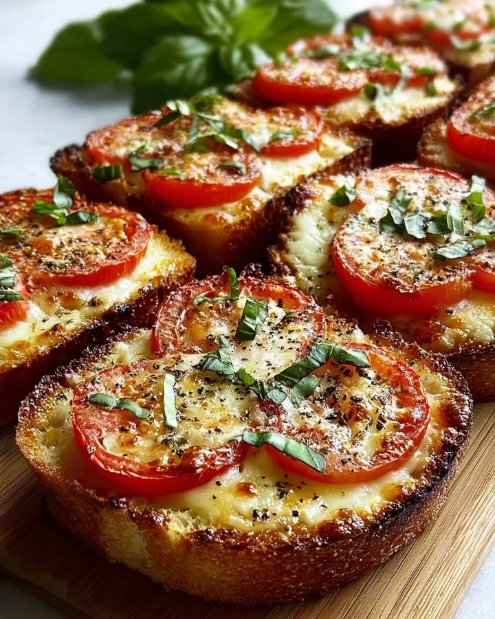 Tomato Basil Garlic Bread