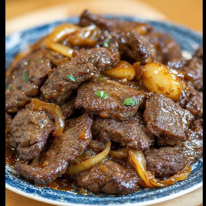 Beef with onions