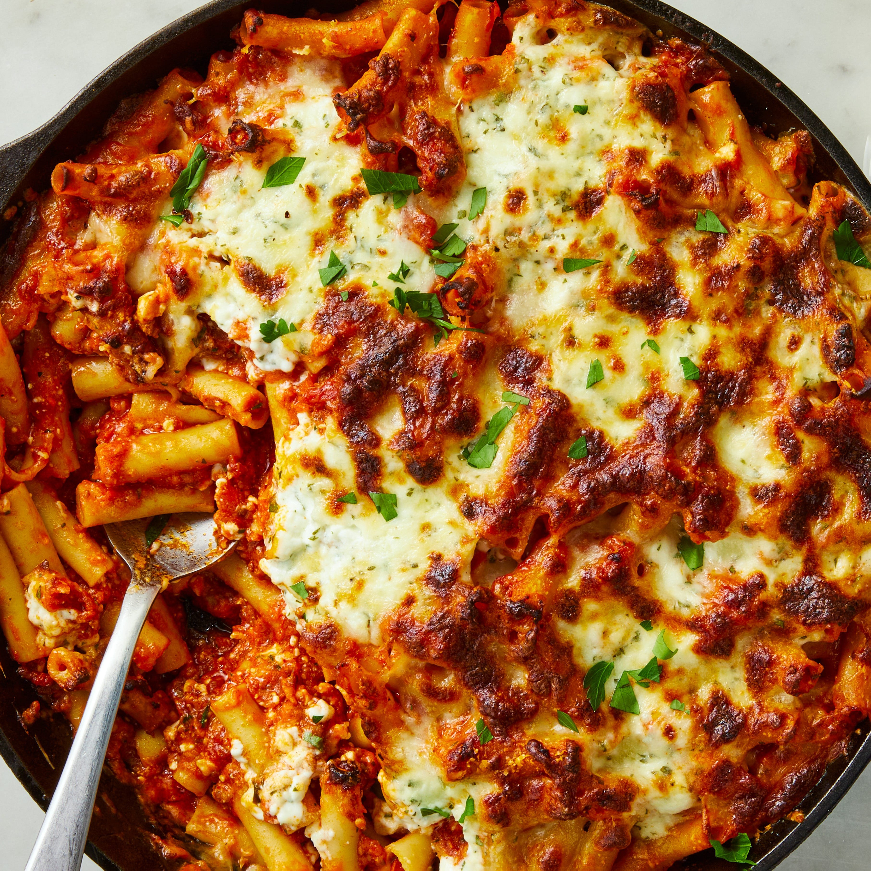 Cottage Cheese Baked Ziti