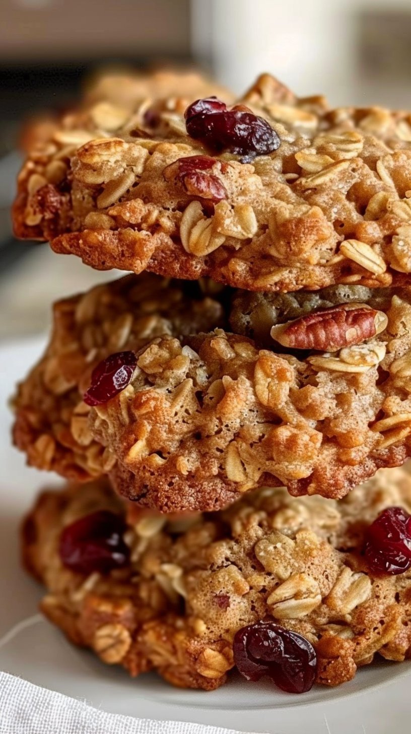 Cranberry Walnut Oatmeal Cookies