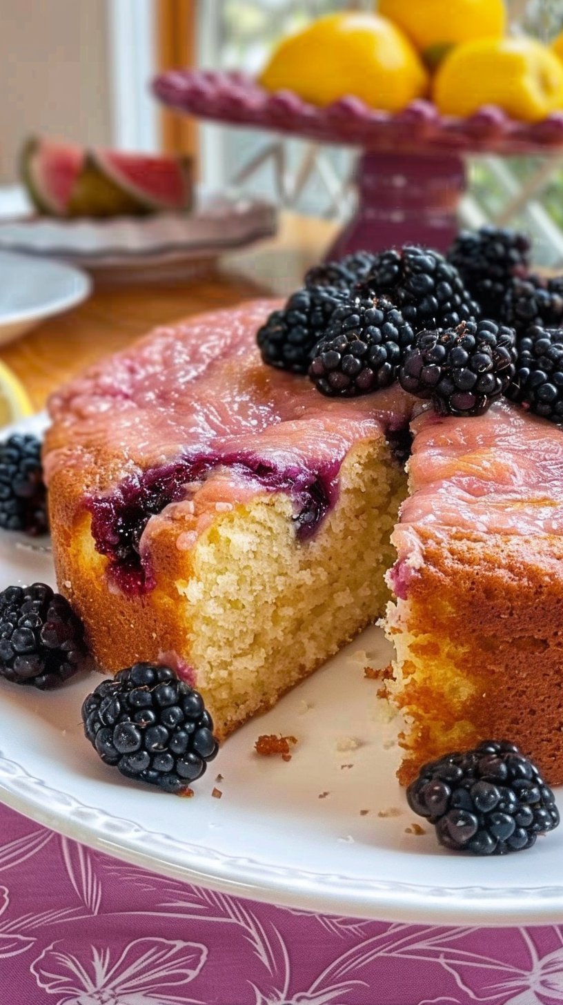 Lemon Blackberry Cake