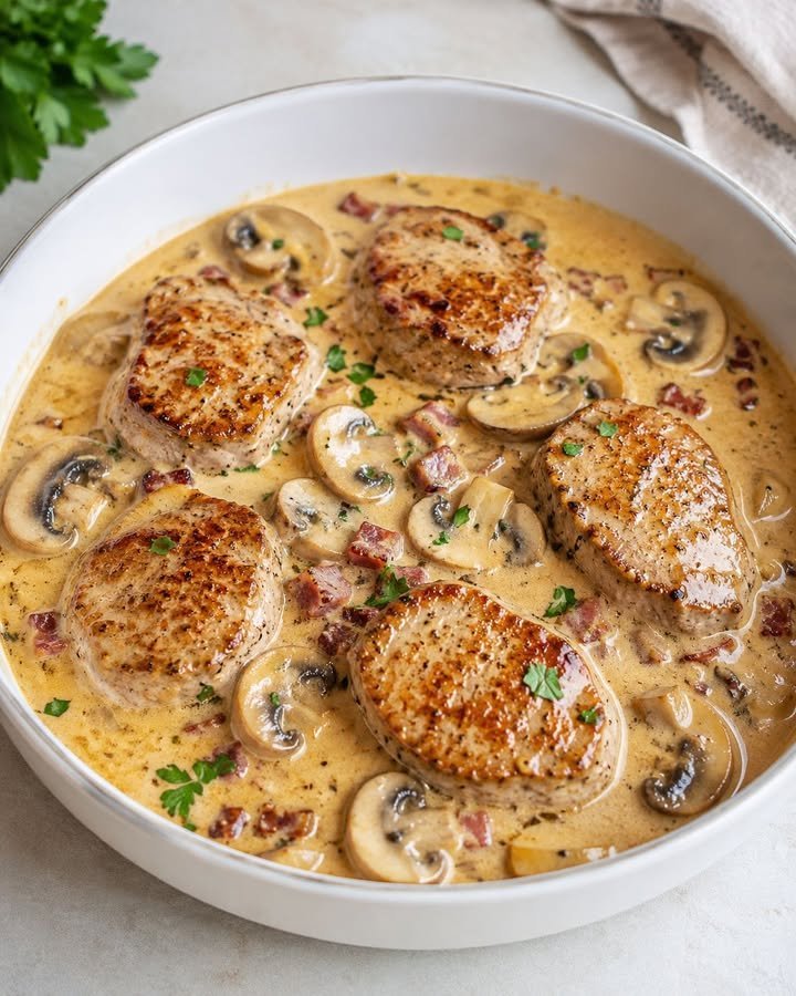 Filettopf mit Champignons