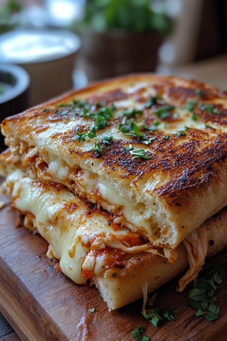 Fauler Hühnchen-Parmesan-Toast