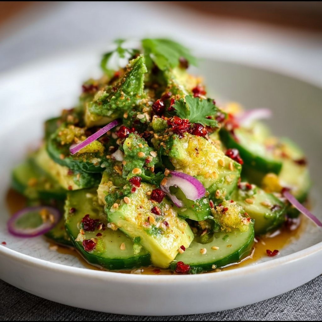 Easy Cucumber Avocado Salad