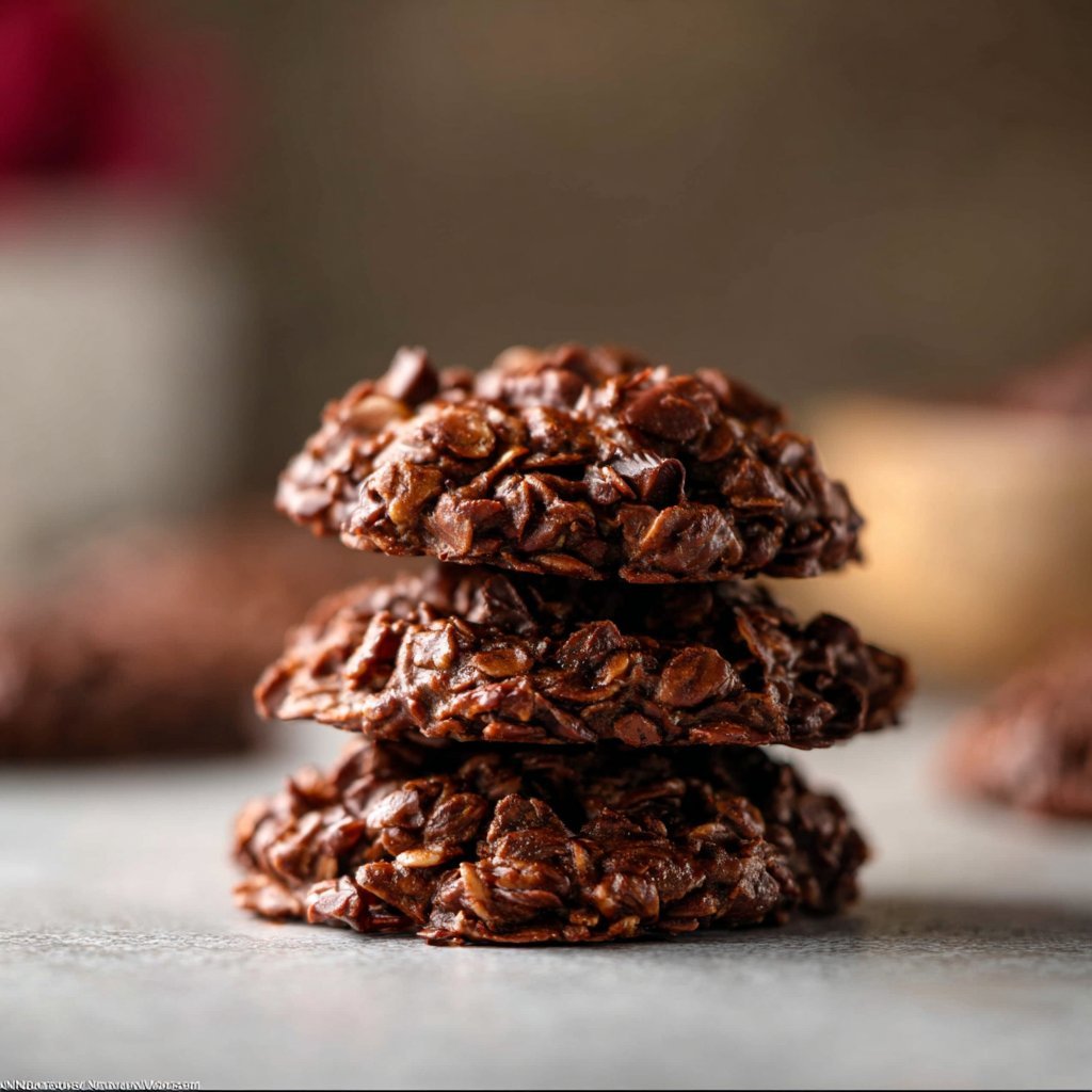 No-Bake Peanut Butter Oatmeal Cookies