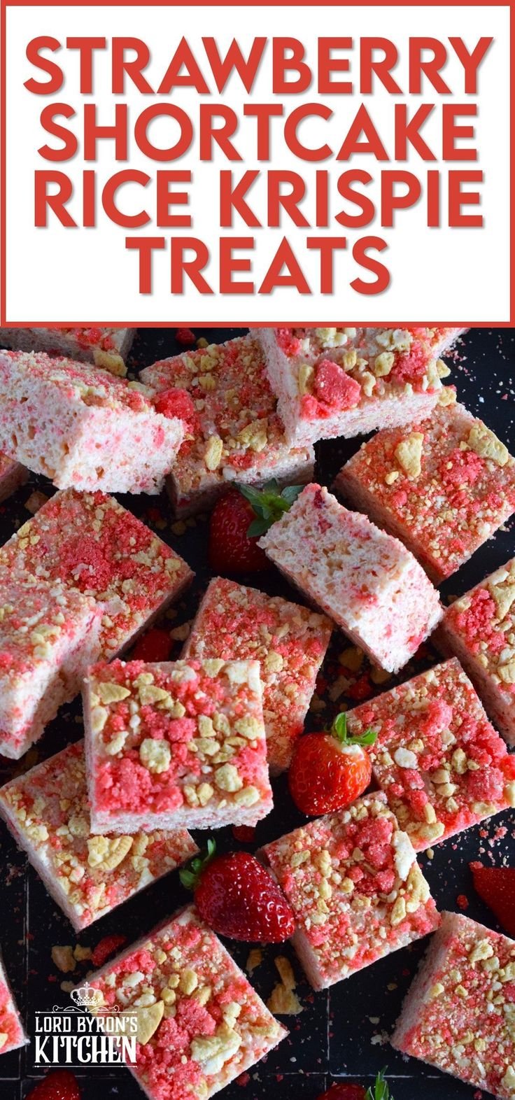 Strawberry Shortcake Rice Krispie Treats