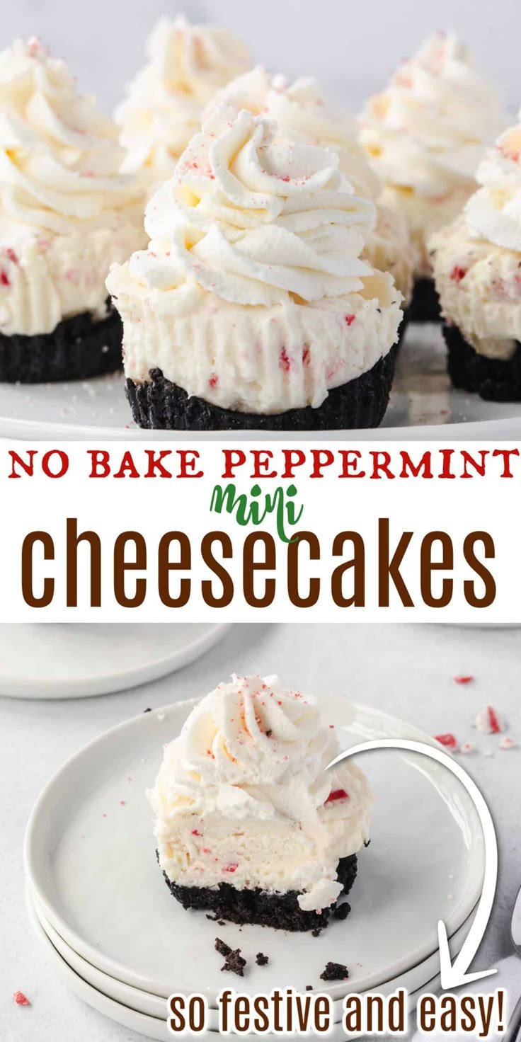 Peppermint Cheesecakes