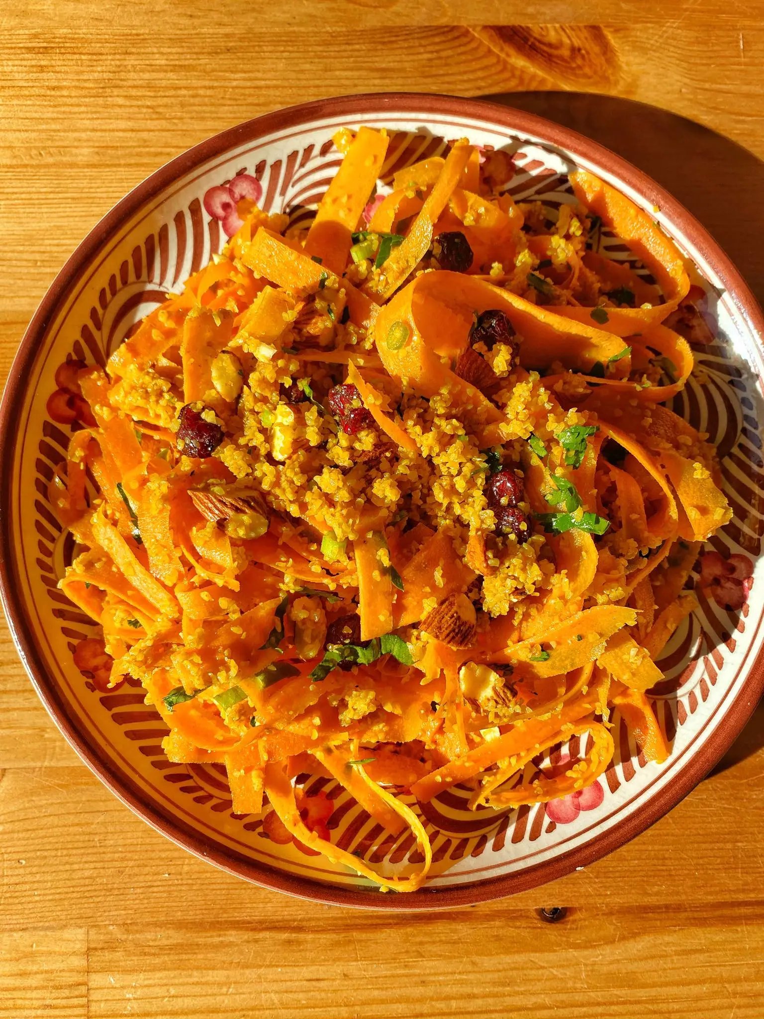 Moroccan Carrot Salad with Spiced Couscous
