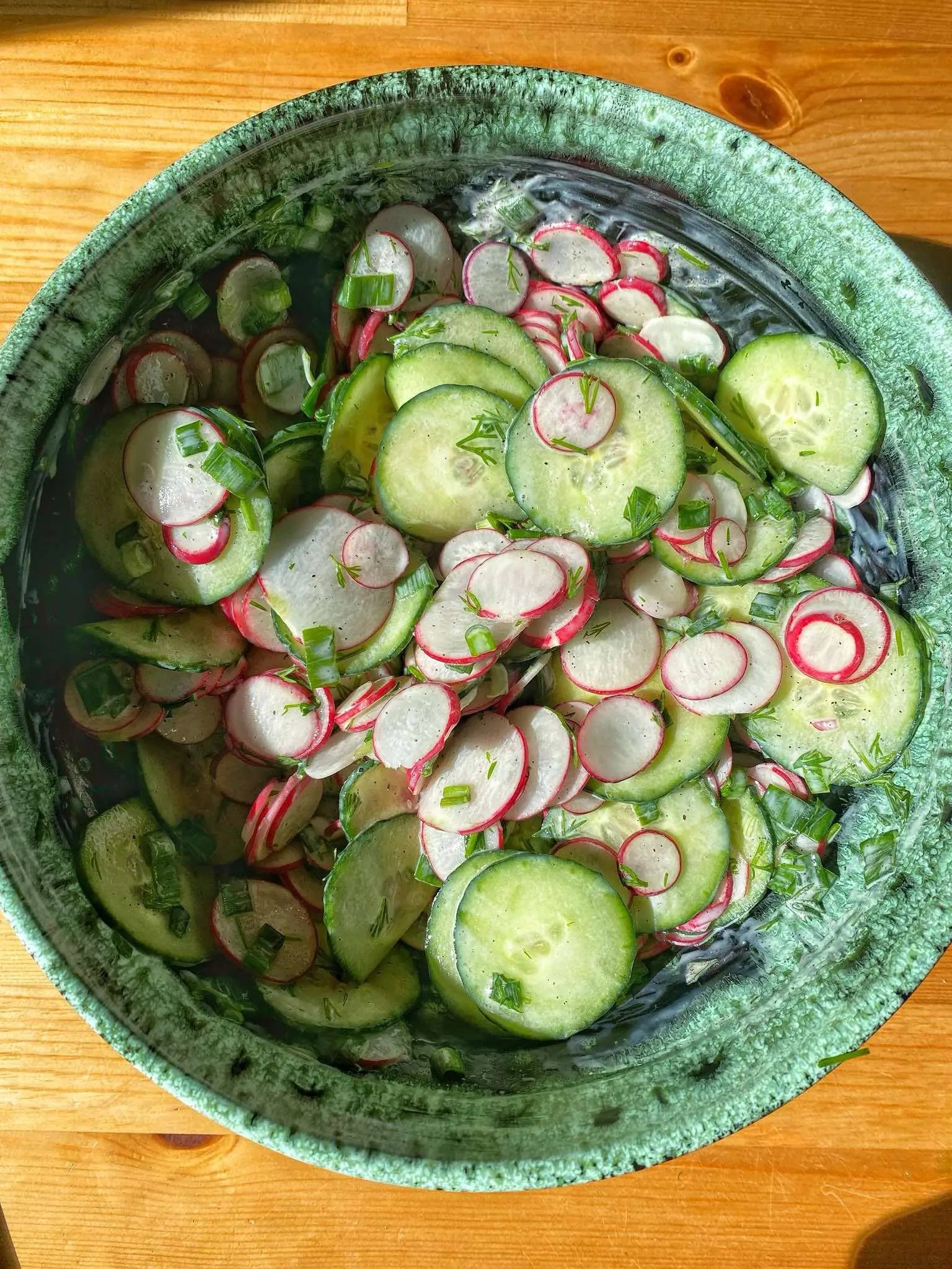 Creamy Radish and Cucumber Salad