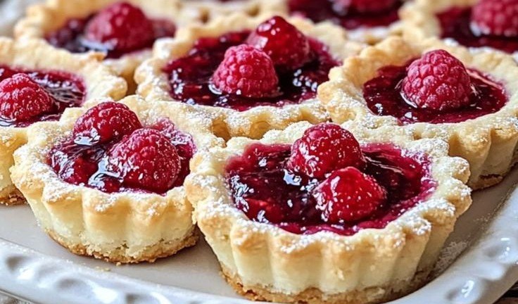 Raspberry Shortbread Tarts