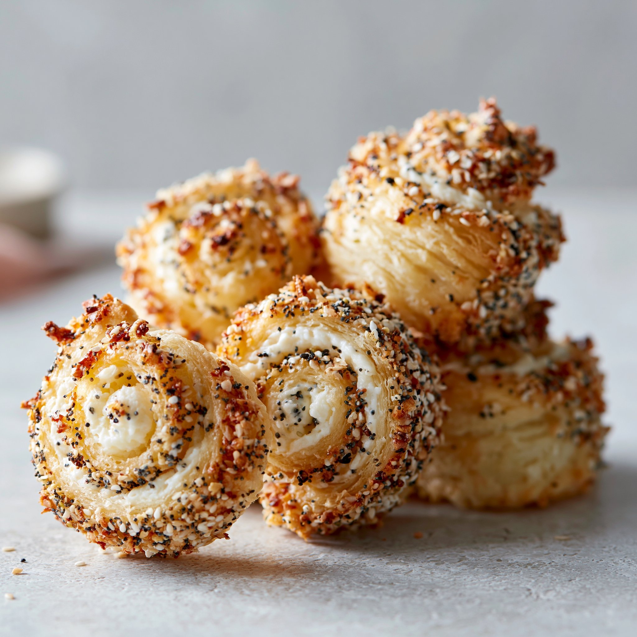 Air Fryer Cream Cheese Everything Spirals