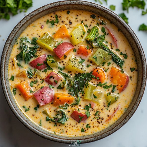 Cream of Spring Vegetable Soup