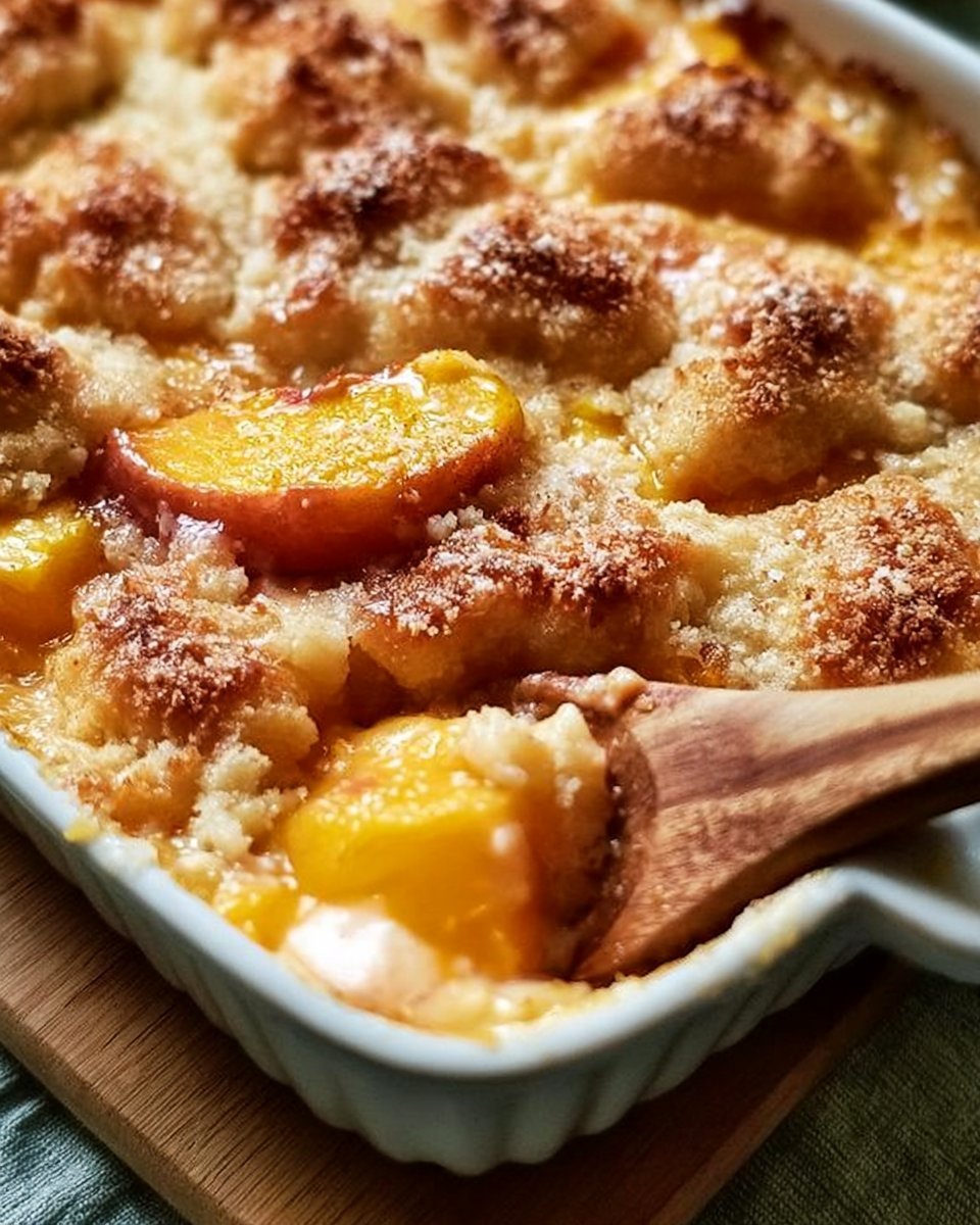 Easy Peach Cobbler Recipe