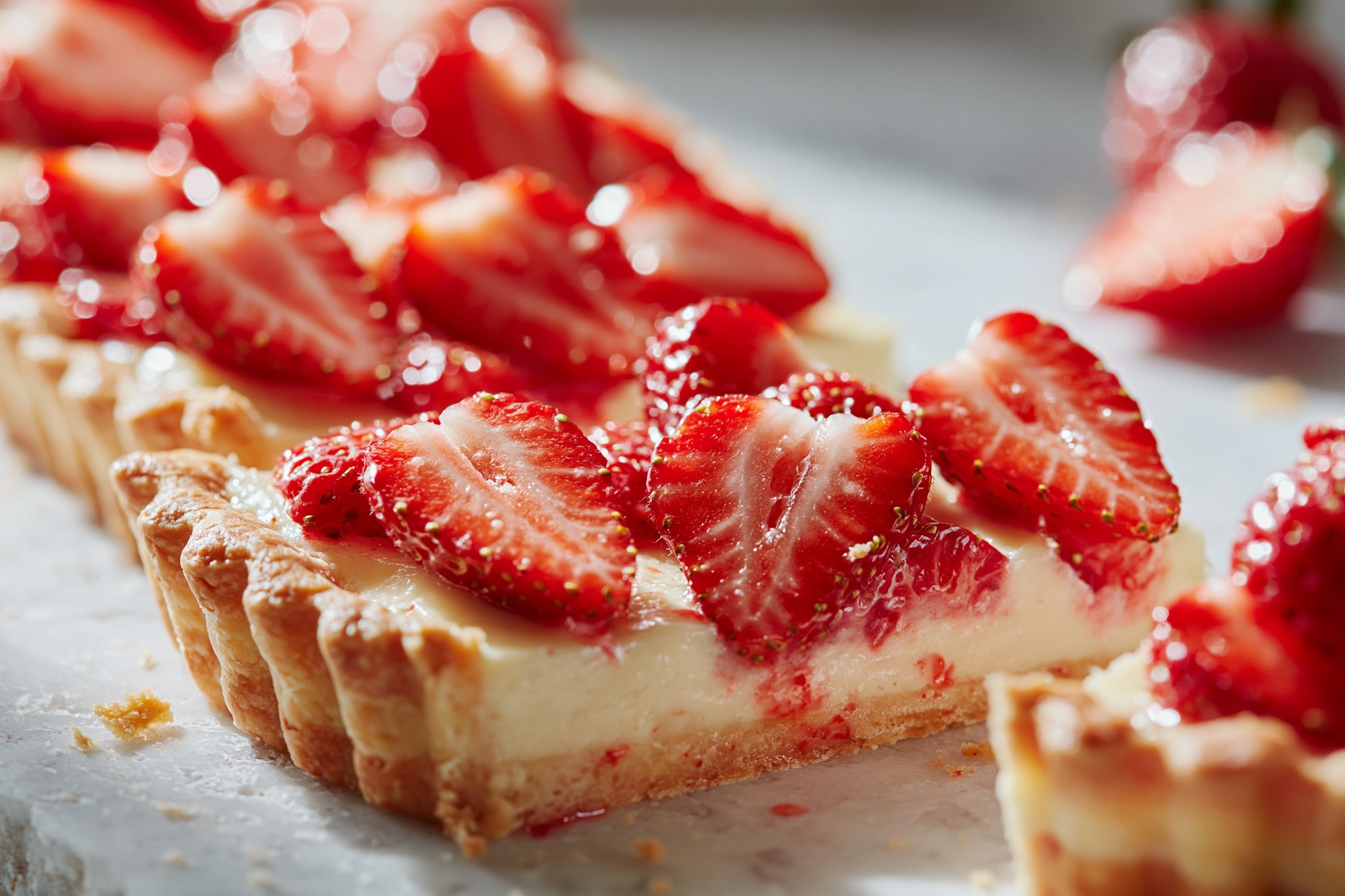 Strawberry Custard Tart