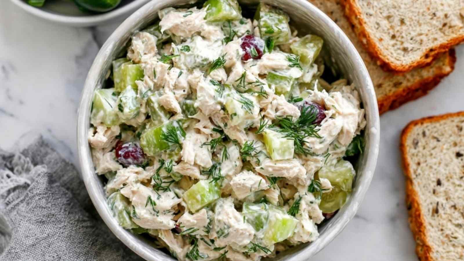 High Protein Chicken Salad Meal Prep