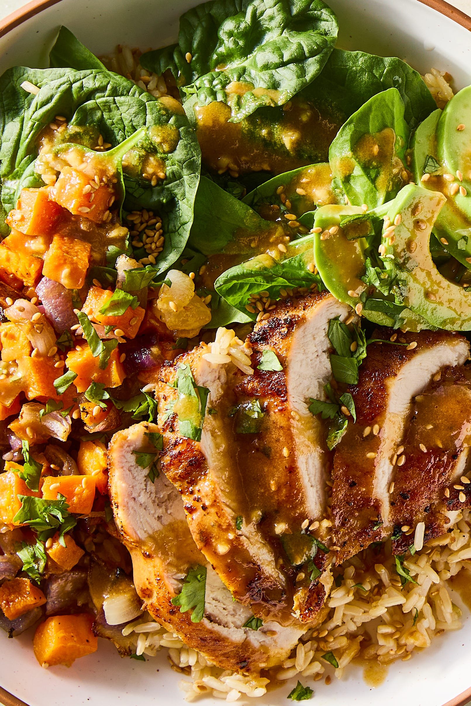 Peanut Chicken Protein Bowls