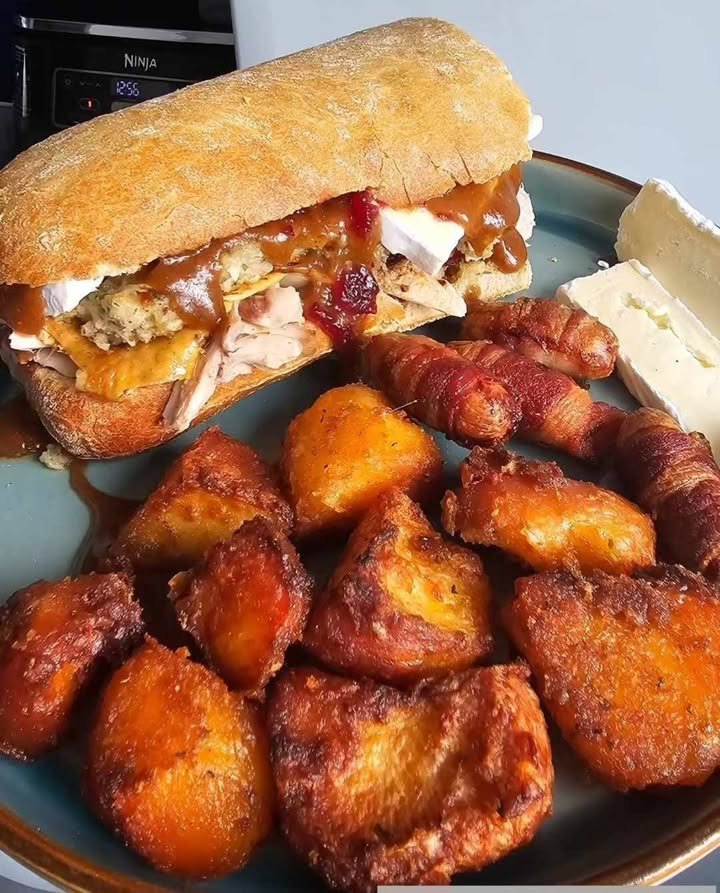 Chicken and Stuffing Ciabatta