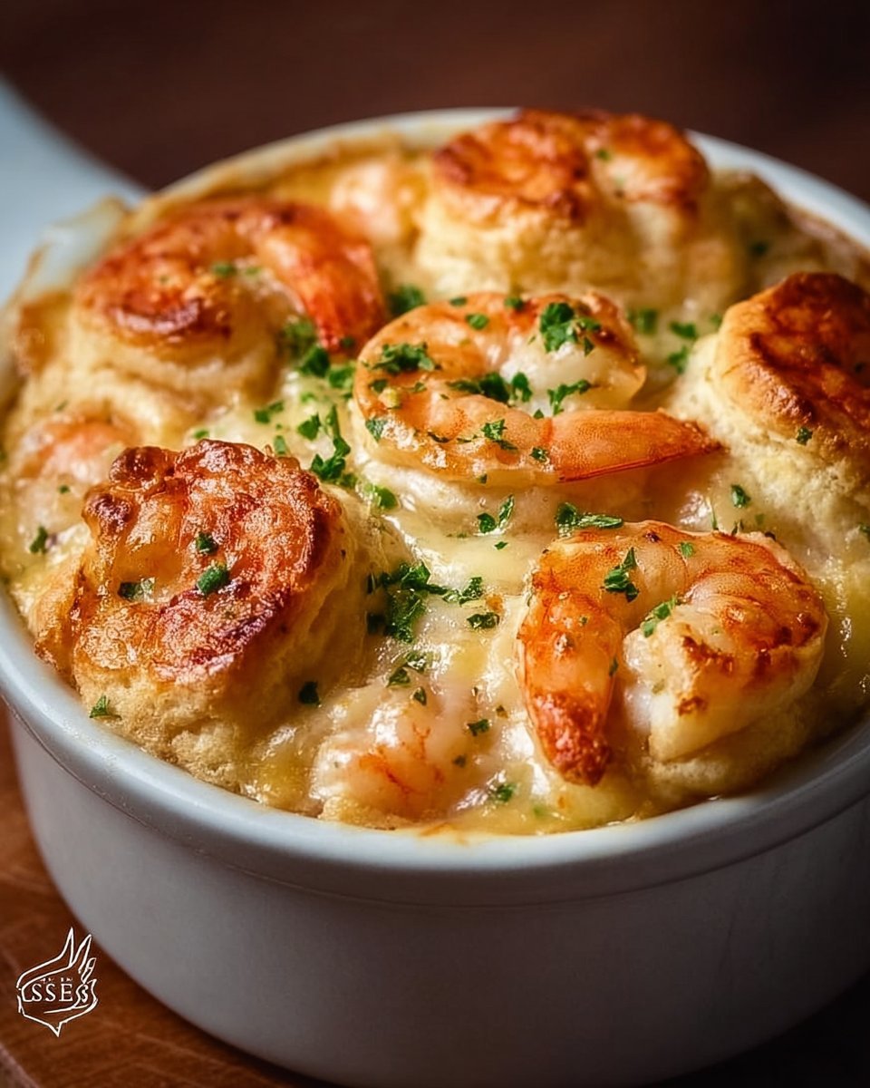 Shrimp & Lobster Cheddar Bay Biscuit Pot Pie
