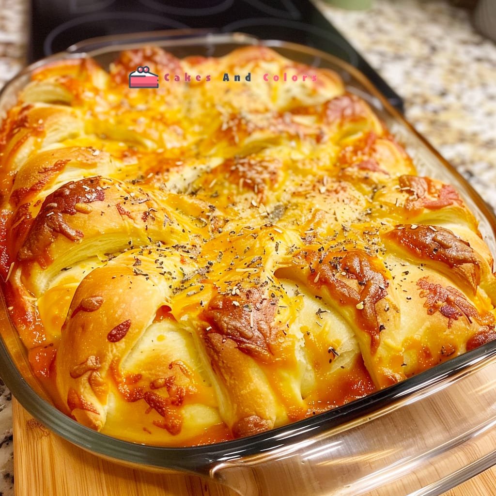 Cheesy Beef Crescent Pie