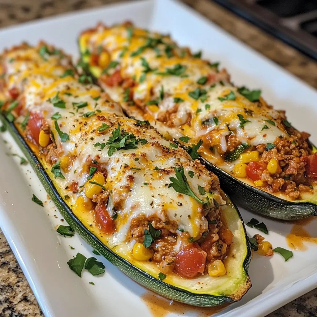 Stuffed Zucchini Boats