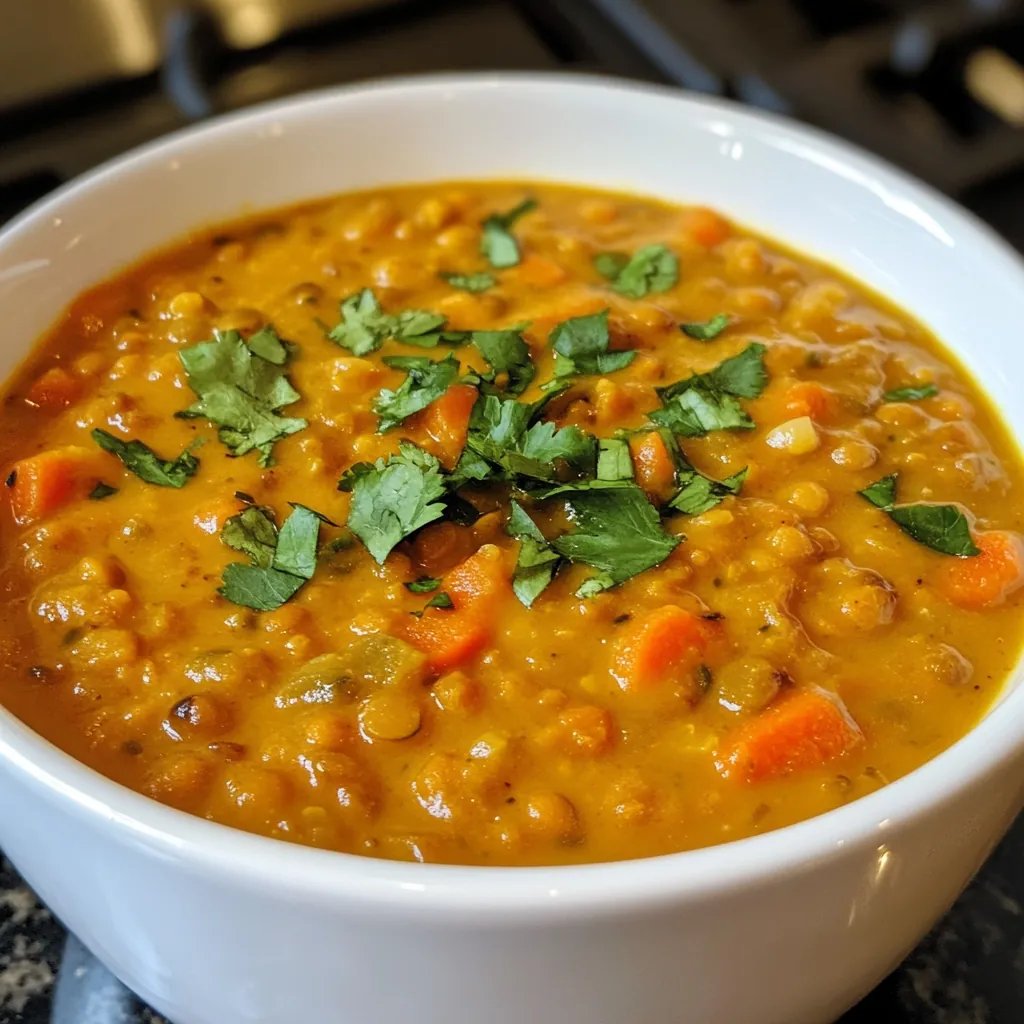 Curried Lentil Carrot Soup