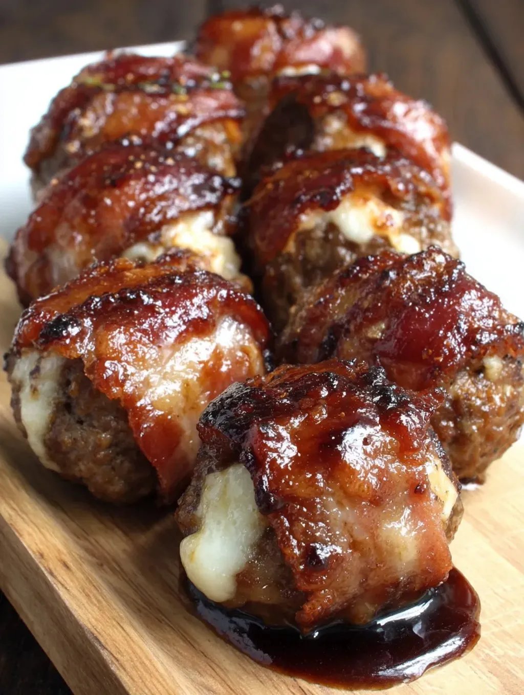 Bacon-Wrapped Cheeseburger Bombs