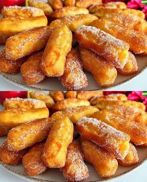 Gebackene Apfelstreifen