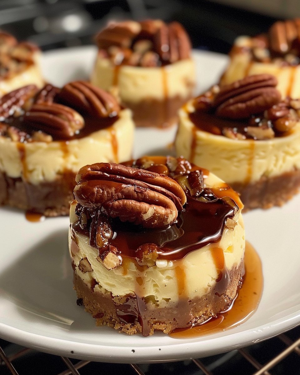 Mini Pecan Pie Cheesecakes