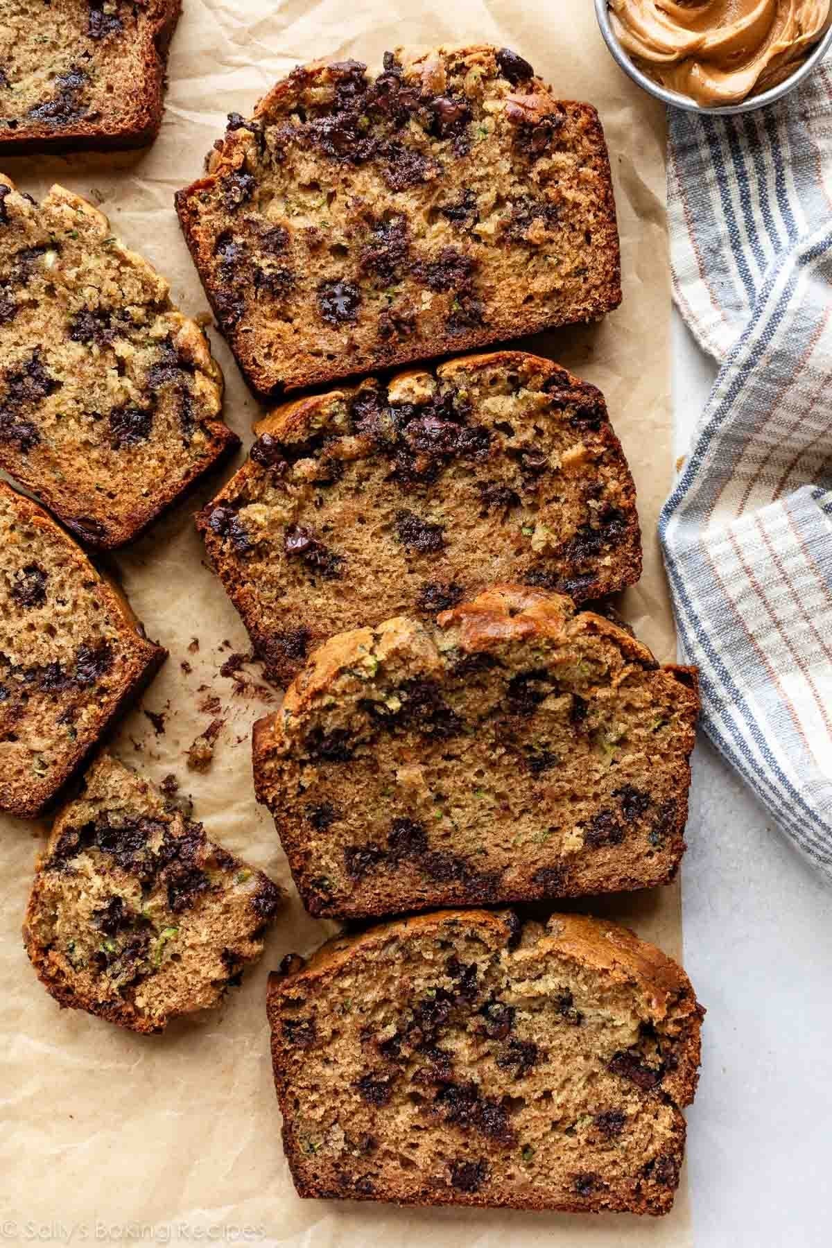 Peanut Butter Chocolate Chip Zucchini Bread