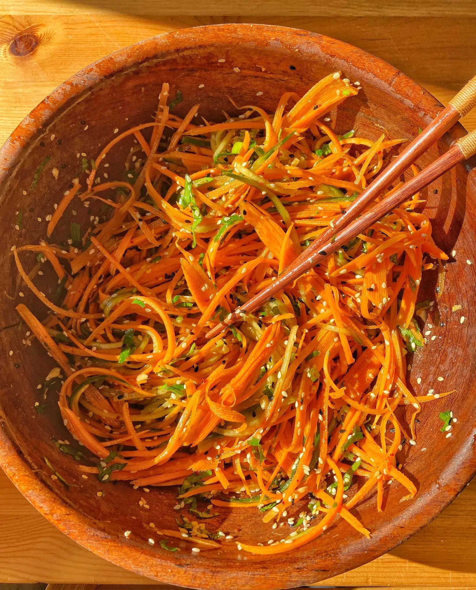 Spicy Cucumber and Carrot Salad