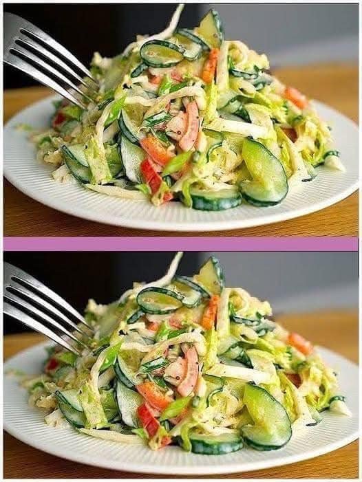 Gurkensalat mit Chinakohl