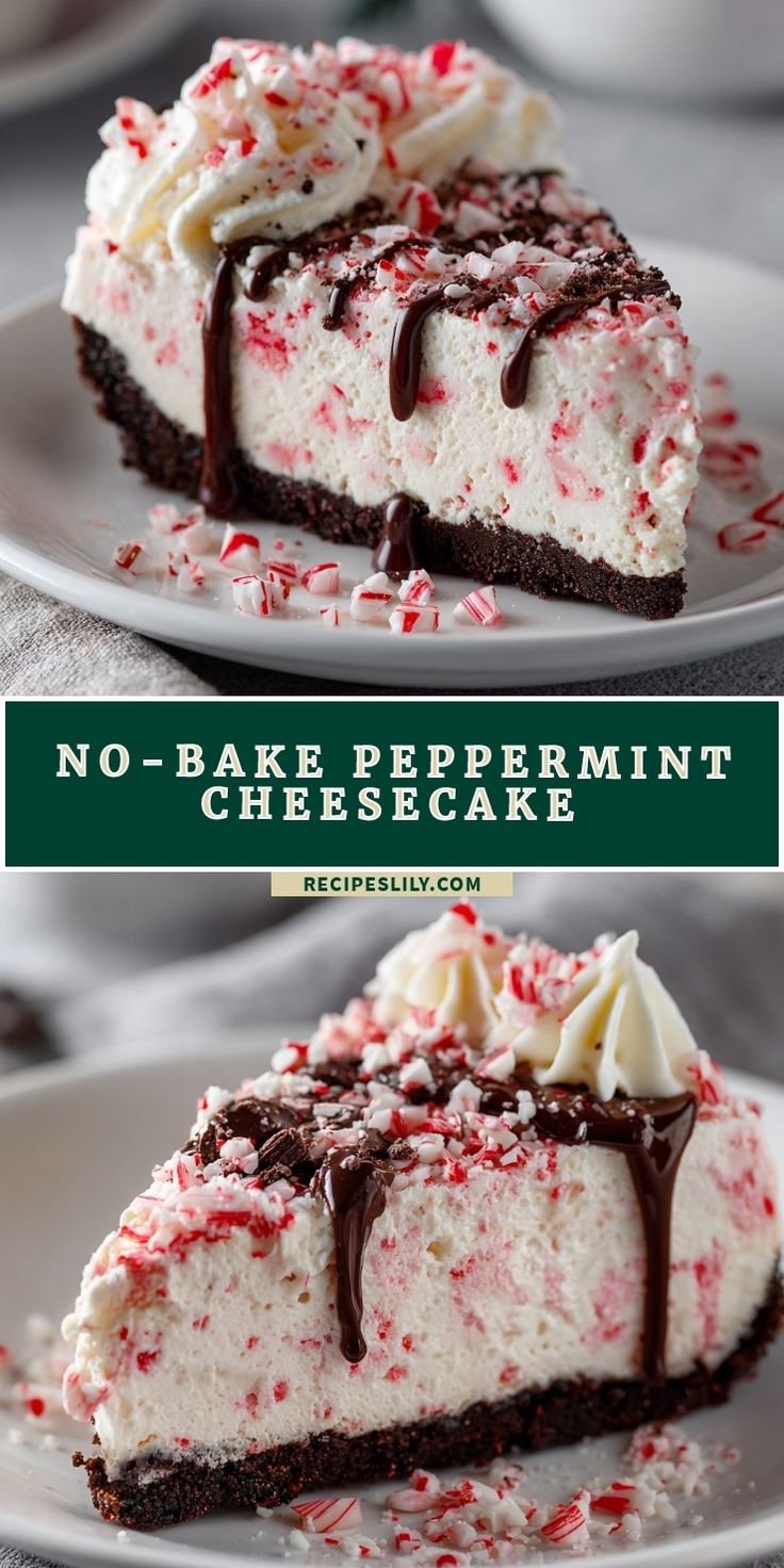 No-bake Peppermint Cheesecake
