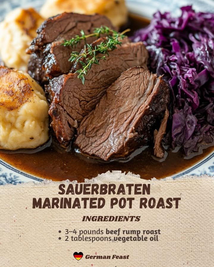 Sauerbraten (Marinierter Rinderbraten)