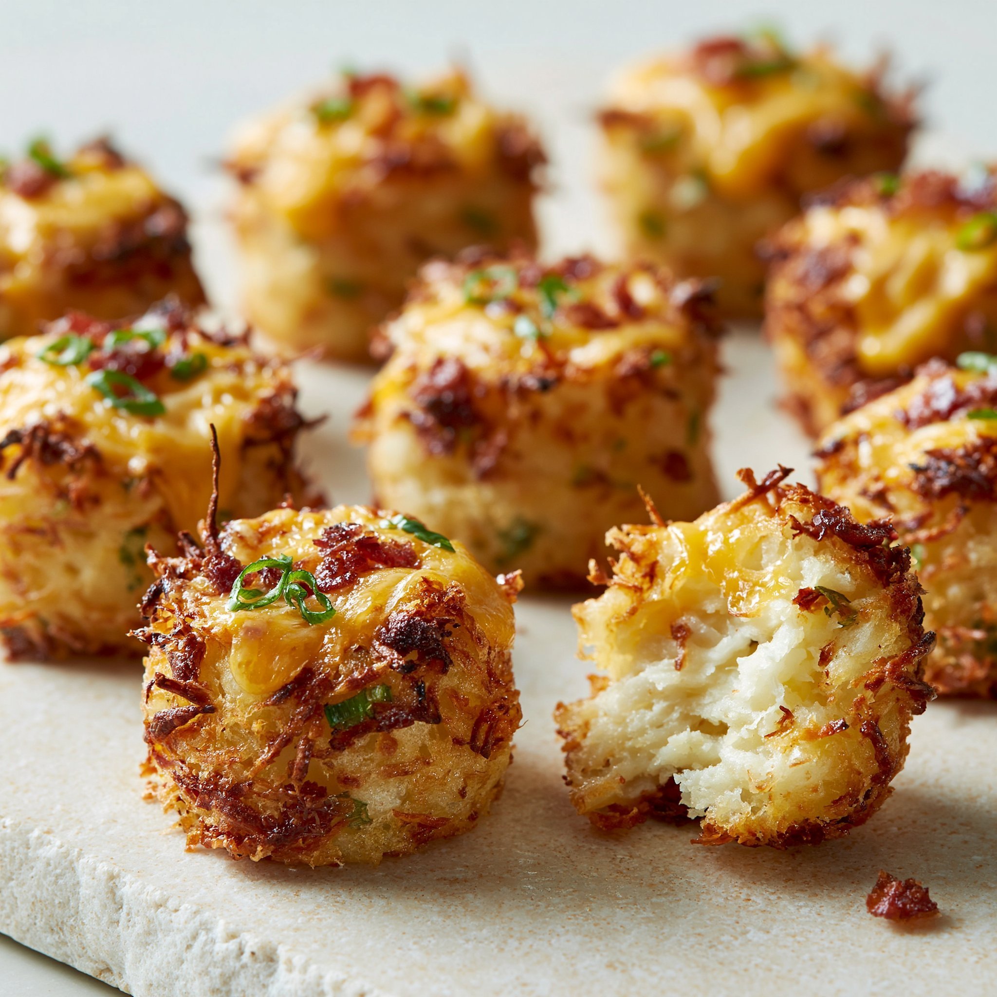 Crispy Loaded Hashbrown Bites