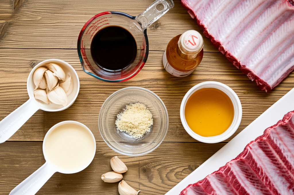 Sticky Honey Garlic Ribs