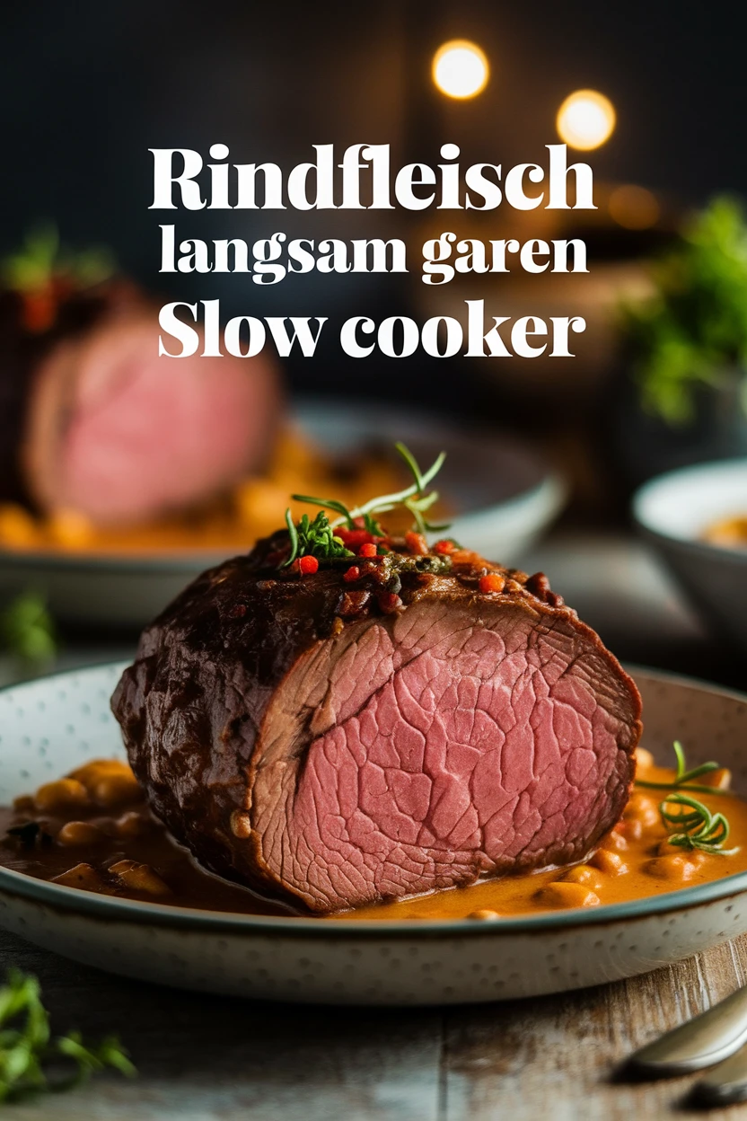 Rindfleisch langsam garen Slow Cooker