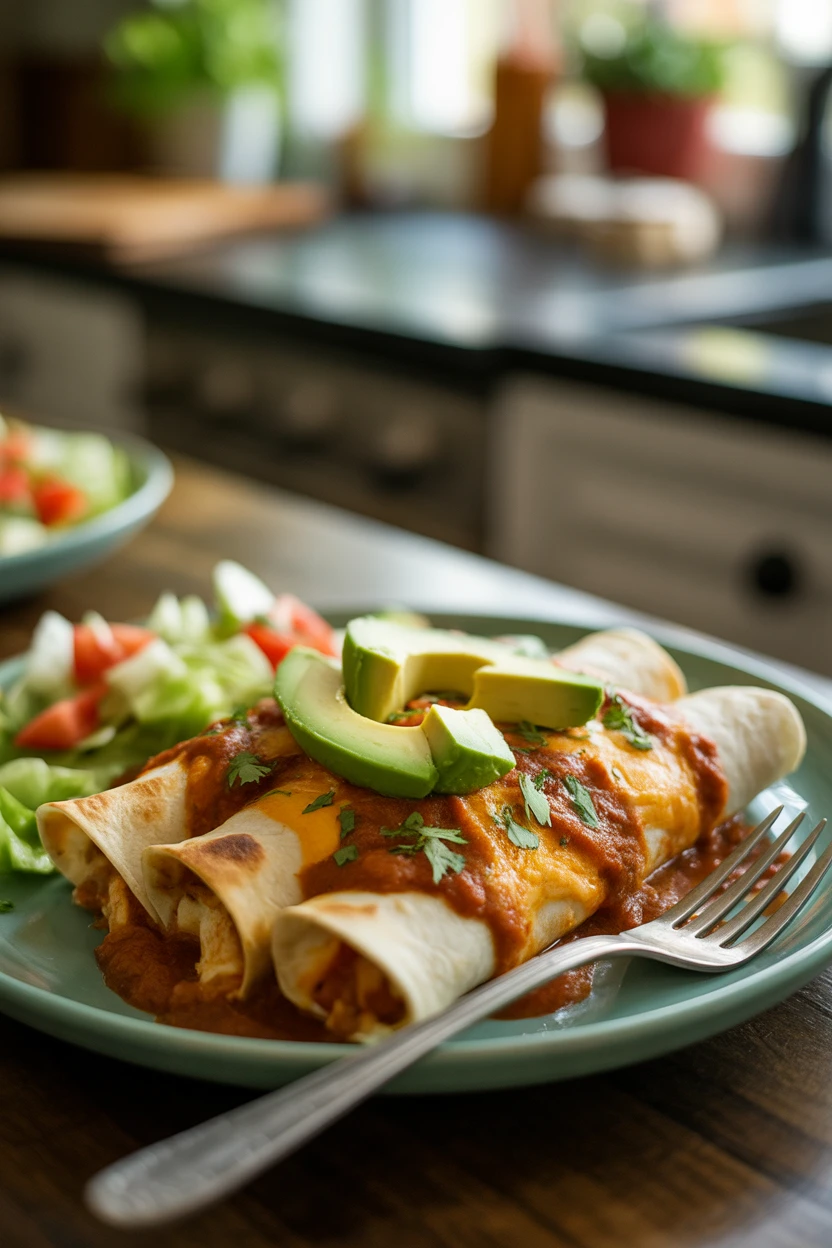 Cream Cheese Chicken Enchiladas