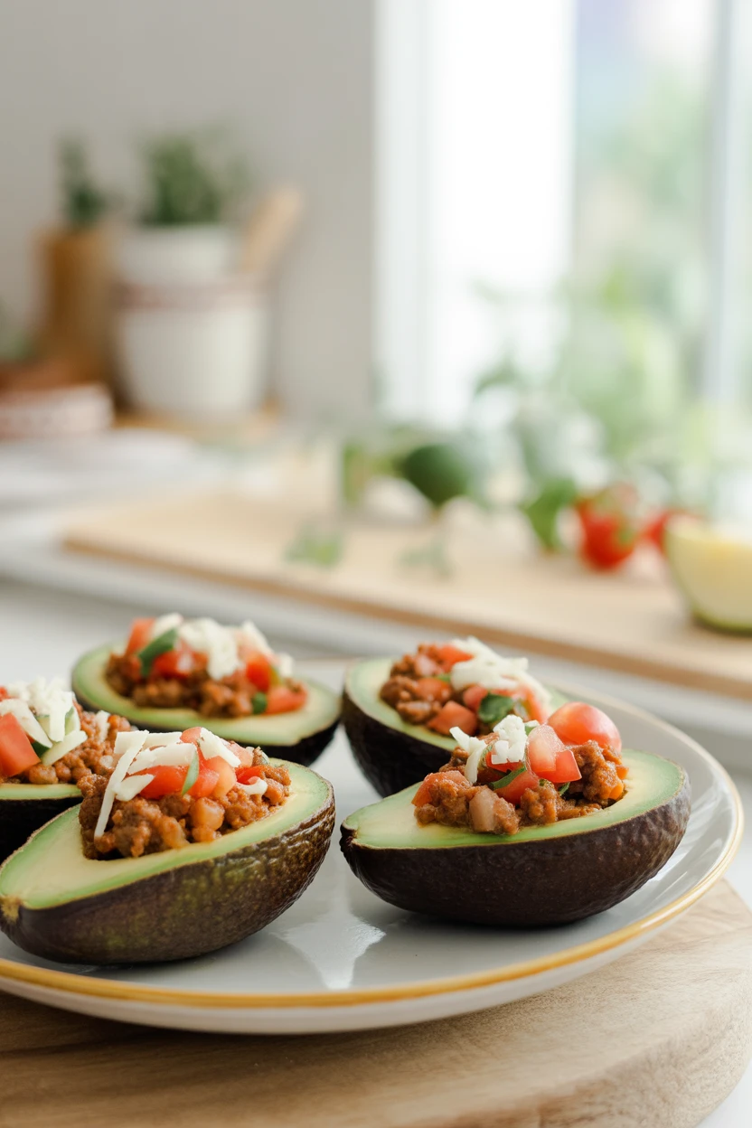 Spicy Taco-Stuffed Avocados that Make Dinner a Breeze!