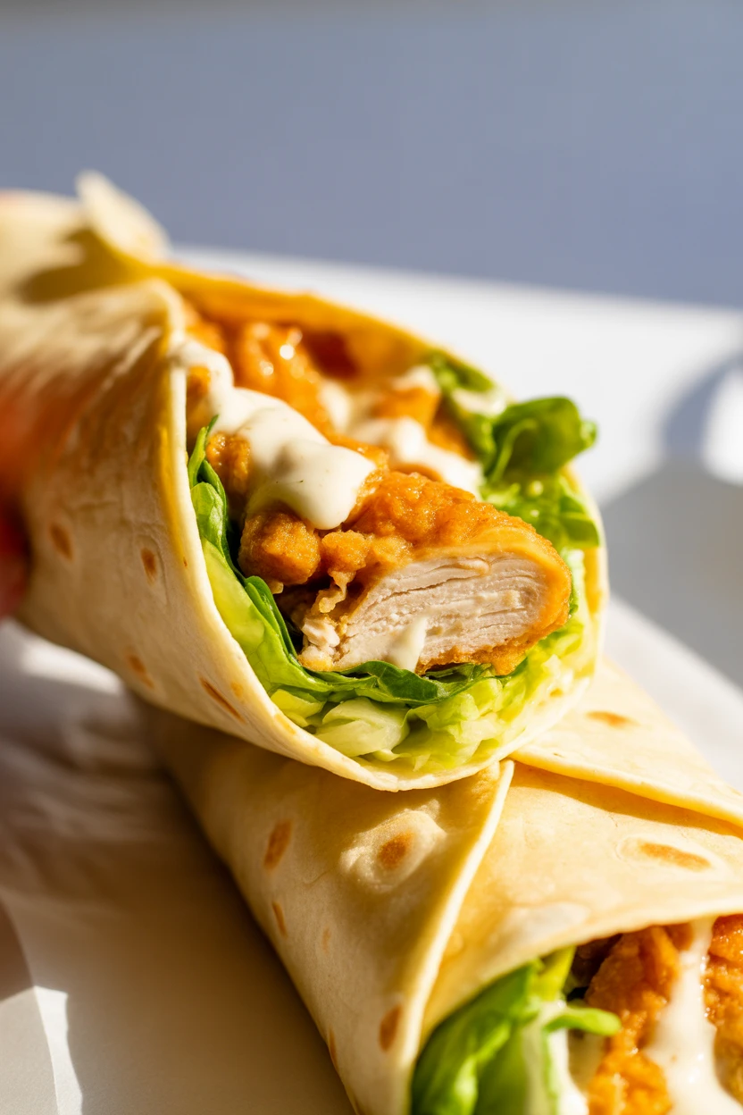 Chicken Caesar Salad Wrap