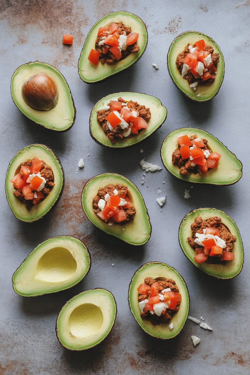Spicy Taco-Stuffed Avocados that Make Dinner a Breeze!
